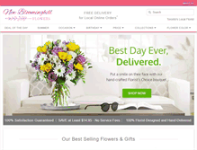 Tablet Screenshot of newbloominghillflowers.com